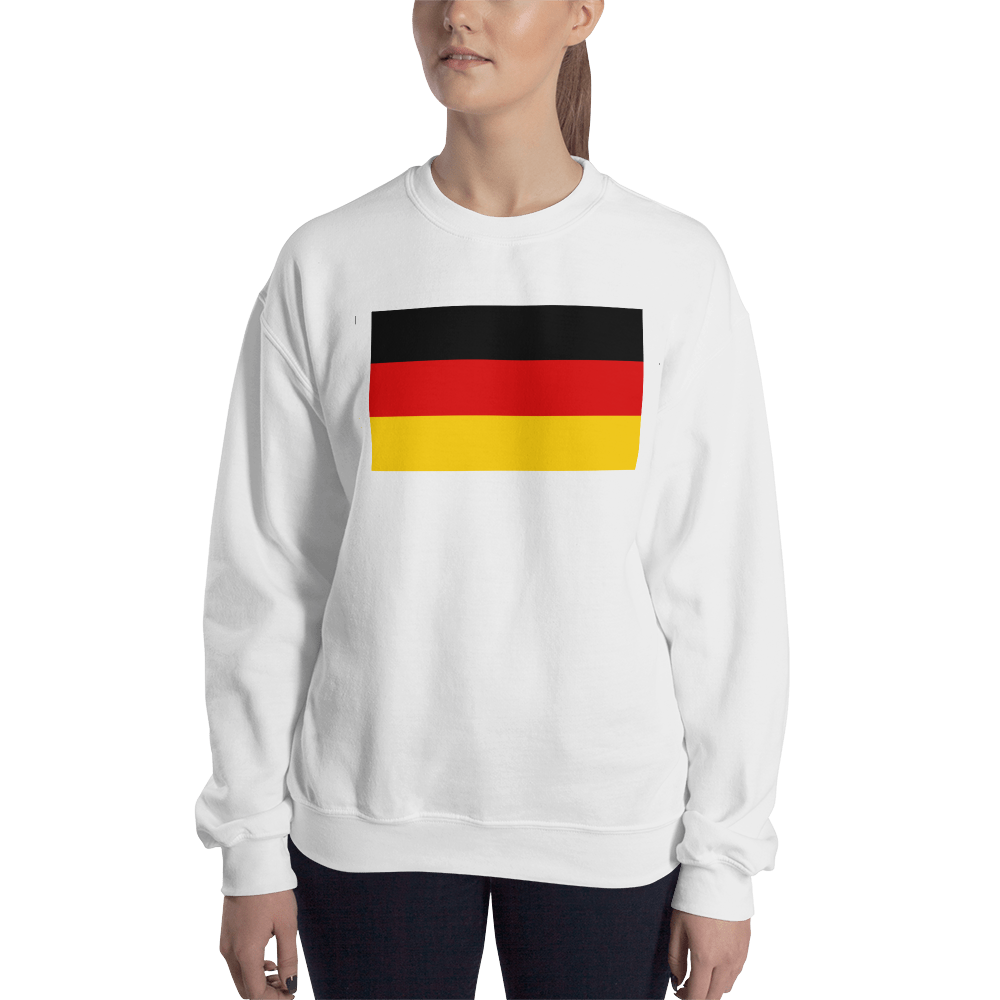 White / S Germany Flag Sweatshirt by Design Express