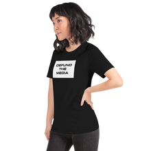 Defund The Media Rectangular Unisex Black T-Shirt by Design Express