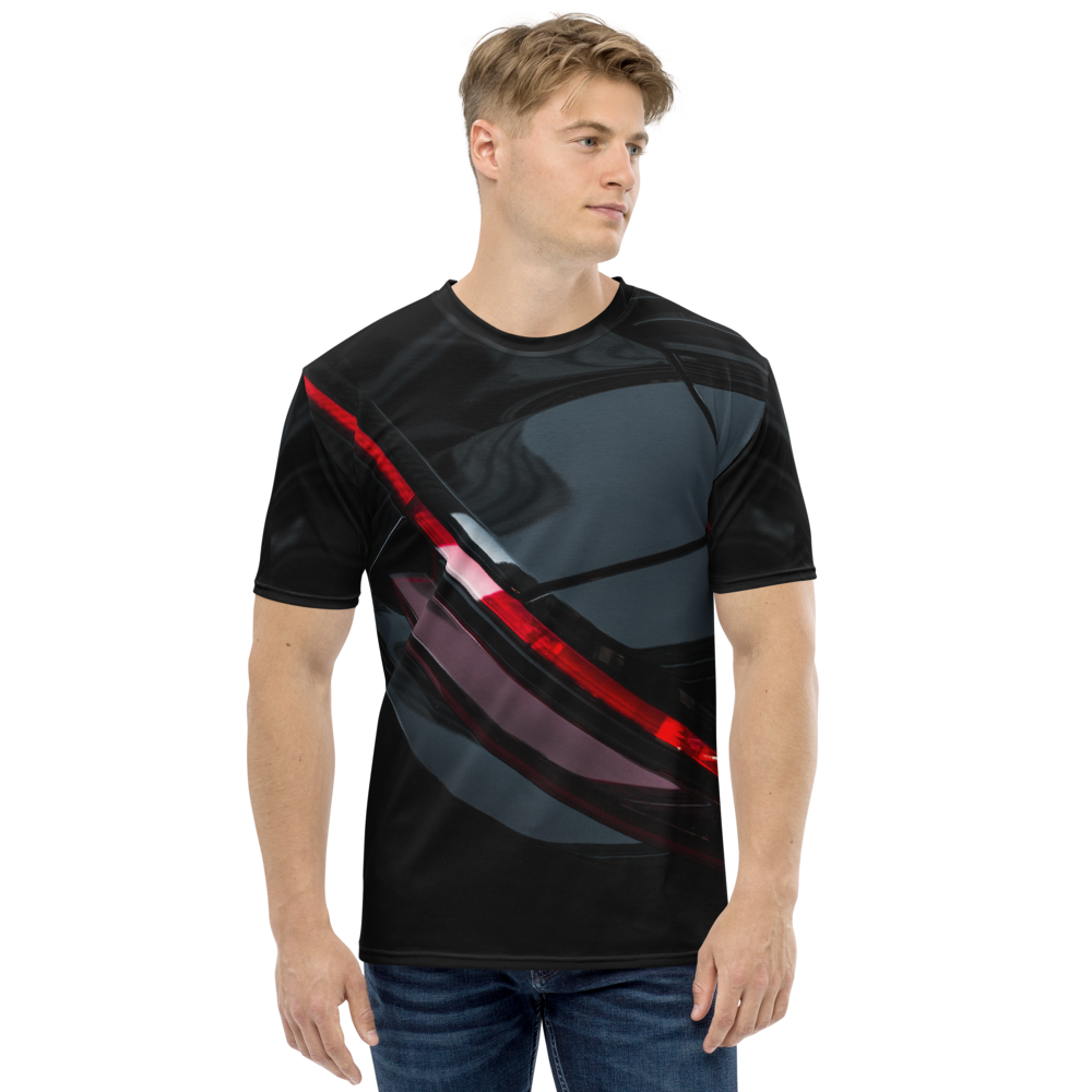 XS Black Automotive Men's T-shirt by Design Express