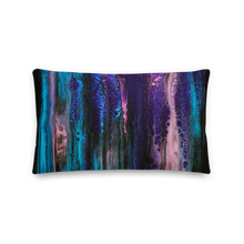 Purple Blue Abstract Rectangle Premium Pillow by Design Express