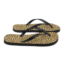 Yellow Leopard Print Flip-Flops by Design Express