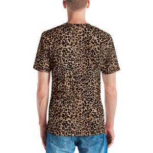 Golden Leopard Men's T-shirt by Design Express