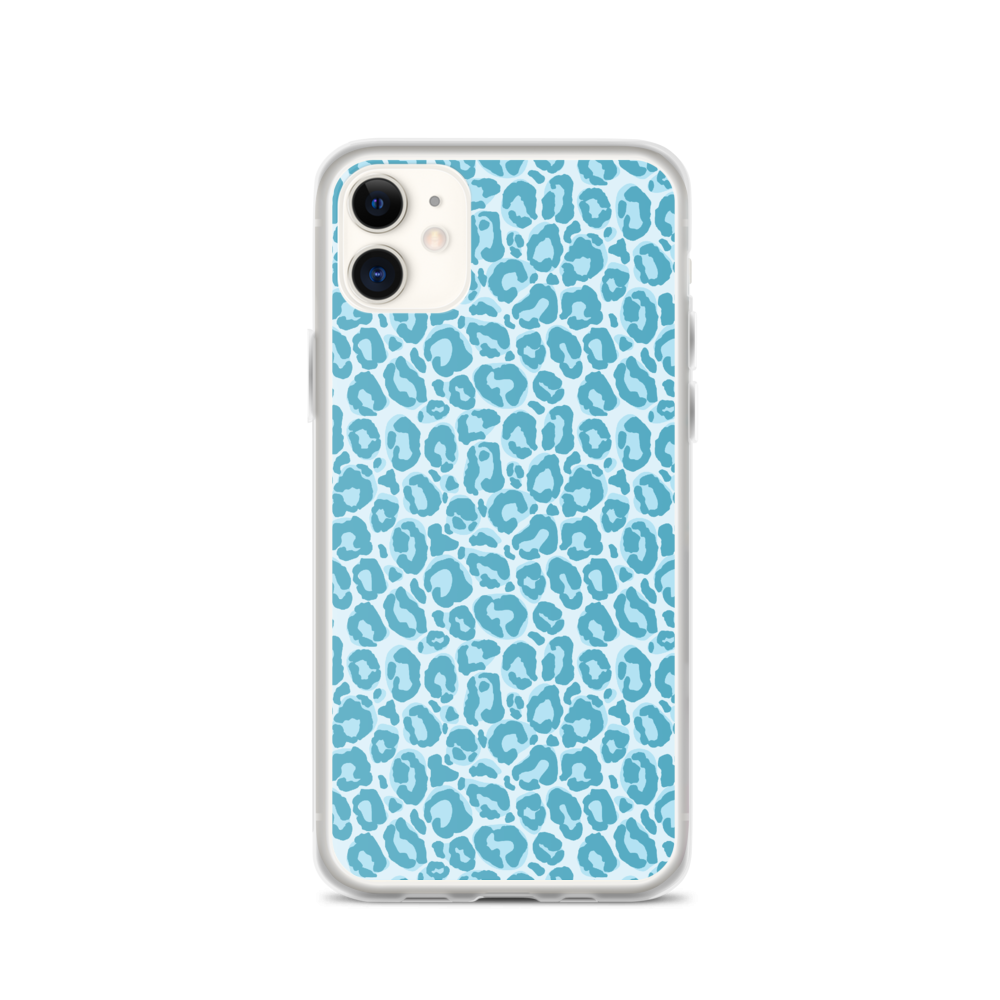 iPhone 11 Teal Leopard Print iPhone Case by Design Express