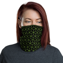 Default Title Diamond Green Black Pattern Neck Gaiter Masks by Design Express