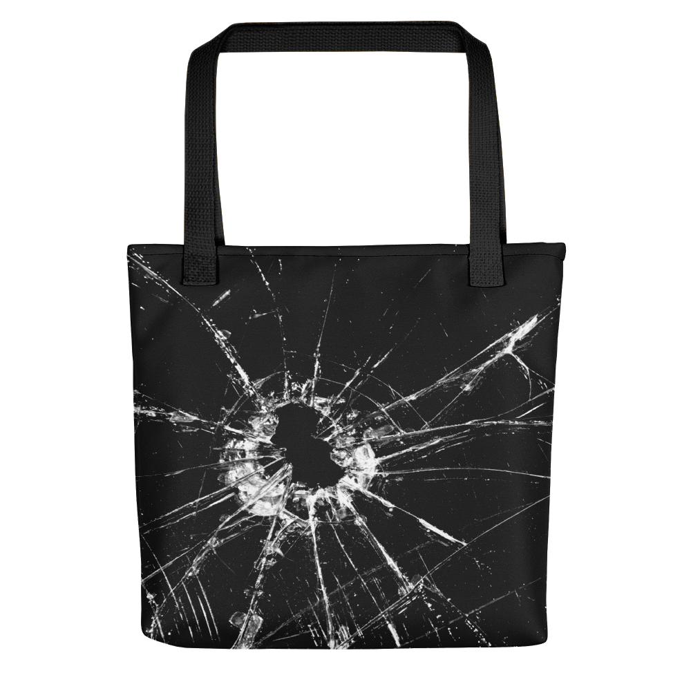 Default Title Broken Glass Tote Bag by Design Express