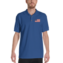 United States Flag "Solo" Embroidered Polo Shirt by Design Express