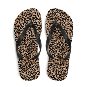 Golden Leopard Flip-Flops by Design Express