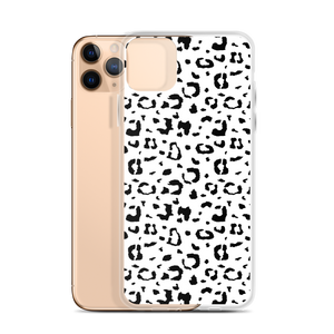 Black & White Leopard Print iPhone Case by Design Express