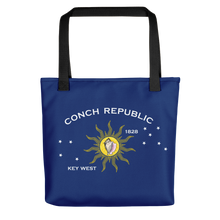 Black Key West Conch Republic Flag Allover Print Tote bag Totes by Design Express