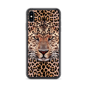 iPhone XS Max Leopard Face iPhone Case by Design Express