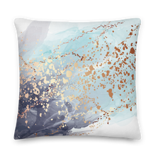 Soft Blue Gold Premium Pillow by Design Express