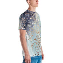 Soft Blue Gold Men's T-shirt by Design Express