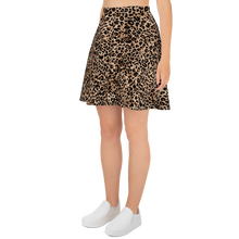 Golden Leopard Skater Skirt by Design Express