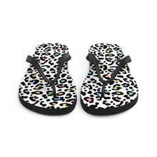 Color Leopard Print Flip-Flops by Design Express