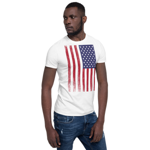 US Flag Distressed Short-Sleeve Unisex T-Shirt by Design Express