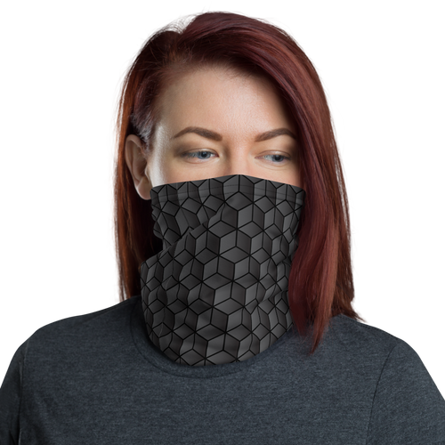 Default Title Diamond Black Gradient Block Neck Gaiter Masks by Design Express