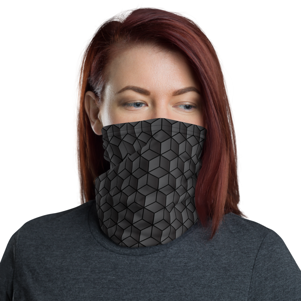 Default Title Diamond Black Gradient Block Neck Gaiter Masks by Design Express