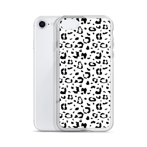 Black & White Leopard Print iPhone Case by Design Express