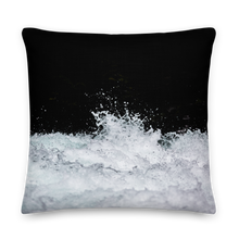 22×22 Black & White Water Square Premium Pillow by Design Express