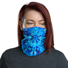 Default Title Psychedelic Blue Mandala Neck Gaiter Masks by Design Express