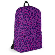 Purple Leopard Print Backpack by Design Express