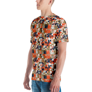 Mid Century Pattern Men's T-shirt by Design Express