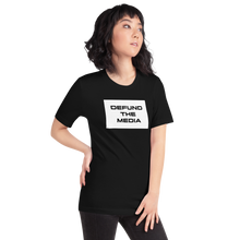 Defund The Media Rectangular Unisex Black T-Shirt by Design Express