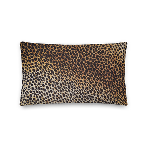 Leopard Brown Pattern Rectangle Premium Pillow by Design Express