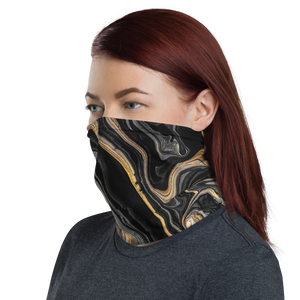 Black Marble Neck Gaiter Masks by Design Express