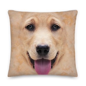 Yellow Labrador Dog Premium Pillow by Design Express