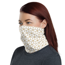 Diamond White Gold Pattern Neck Gaiter Masks by Design Express