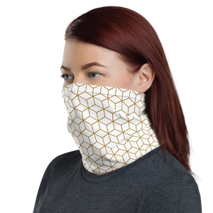 Diamond White Gold Pattern Neck Gaiter Masks by Design Express