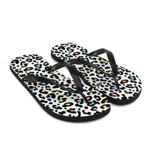 Color Leopard Print Flip-Flops by Design Express