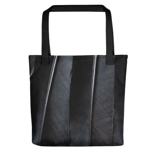 Default Title Black Feathers Tote Bag by Design Express