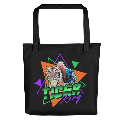 Black Tiger King Tote bag Totes by Design Express