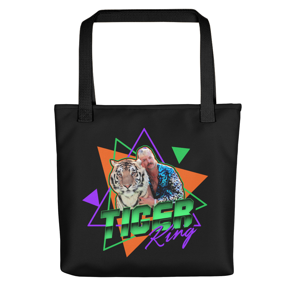 Black Tiger King Tote bag Totes by Design Express