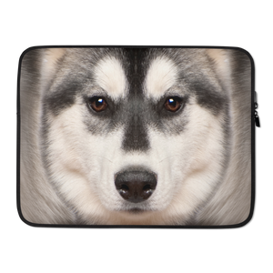 15 in Husky Dog Laptop Sleeve by Design Express