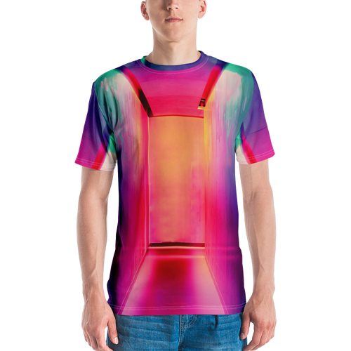 XS Multicolor Hallway Men's T-shirt by Design Express