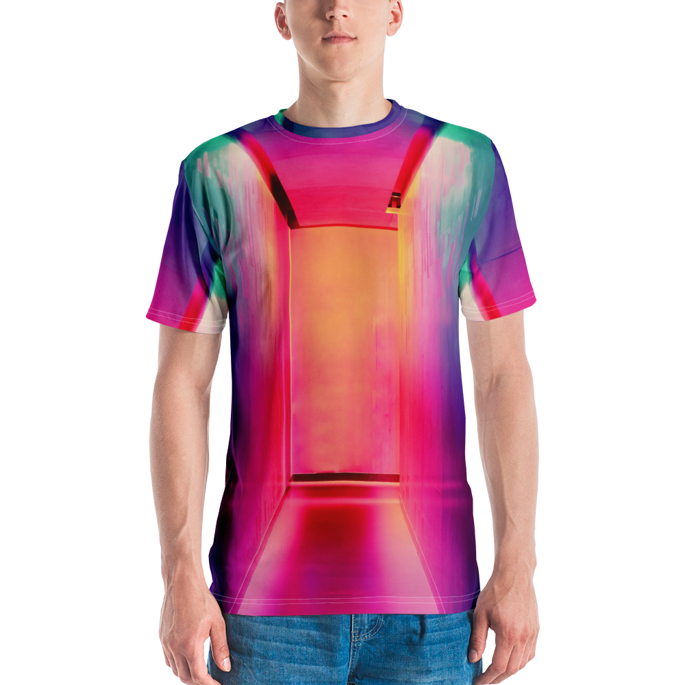 XS Multicolor Hallway Men's T-shirt by Design Express