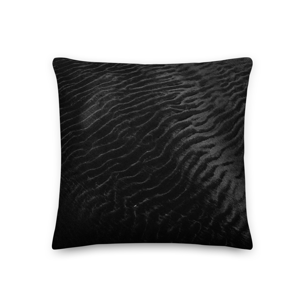 18×18 Black Sands Square Premium Pillow by Design Express