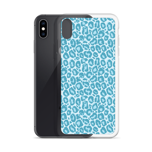 Teal Leopard Print iPhone Case by Design Express