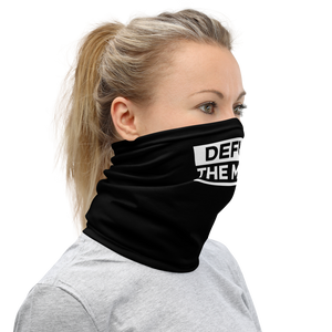 Defund The Media Bold Black Neck Gaiter by Design Express