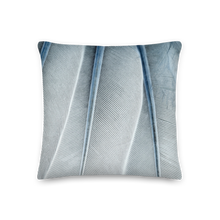 White Feathers Texture Square Premium Pillow by Design Express