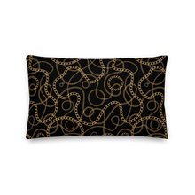 Default Title Golden Chains Rectangle Premium Pillow by Design Express