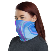 Purple Blue Watercolor Neck Gaiter Masks by Design Express