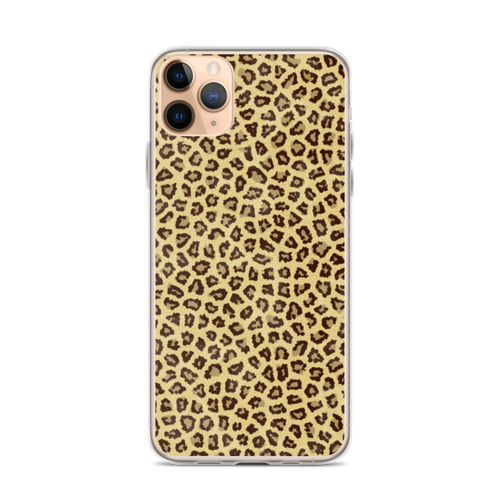 iPhone 11 Pro Max Yellow Leopard Print iPhone Case by Design Express