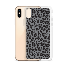 Grey Leopard Print iPhone Case by Design Express