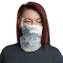 Default Title Soft Blue Gold Neck Gaiter by Design Express