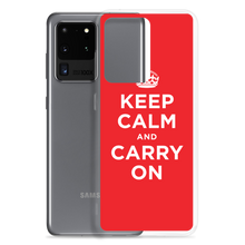 Keep Calm and Carry On Red Samsung Case by Design Express