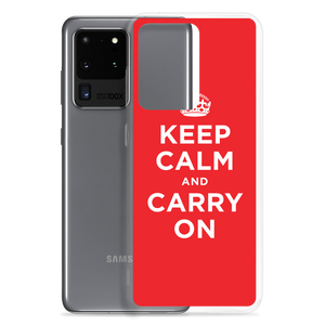 Keep Calm and Carry On Red Samsung Case by Design Express